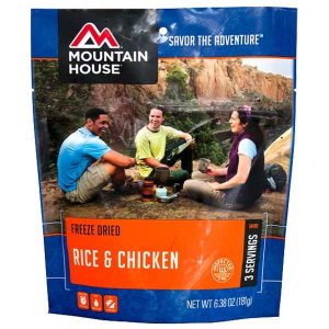 Mountain House Rice Chicken food ration pack