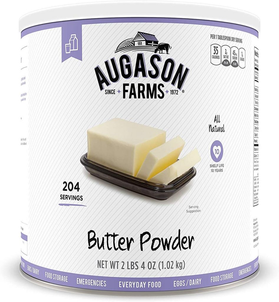 Augason Farms Butter Powder 2 lbs 4 oz No. 10 Can » Survival Kits