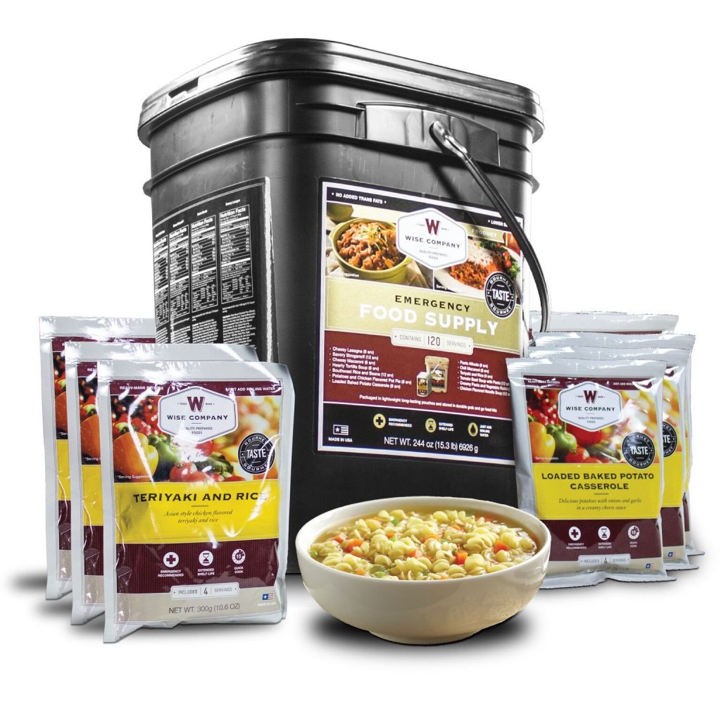 Wise 120 Serving Entree Only Emergency Food Bucket » Survival Kits