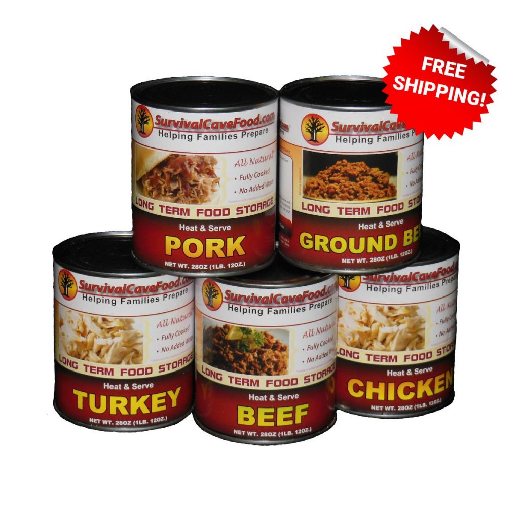 AllNatural Mixed Canned Meats 12 Can Box (28 Oz Each) » Survival Kits